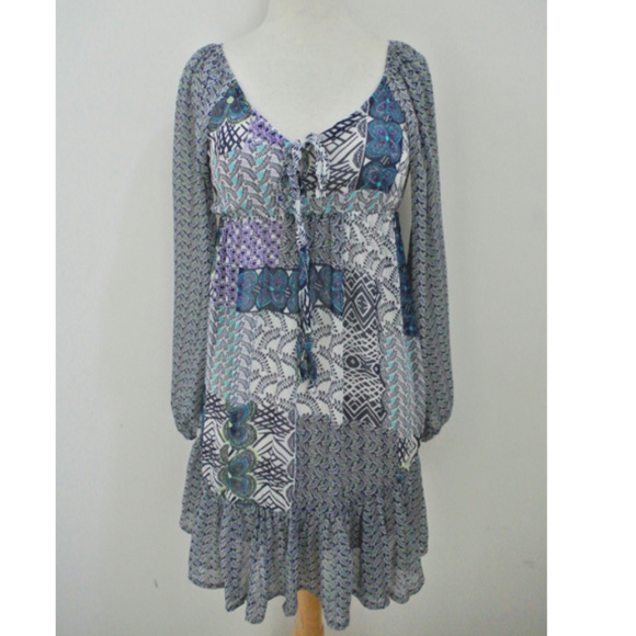MAILLE DESMOISELLES patchwork print dress - Picture 1 of 5